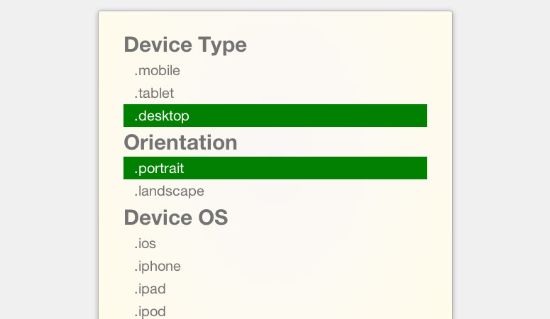 Detectar el dispositivo del cliente fácilmente con device.js