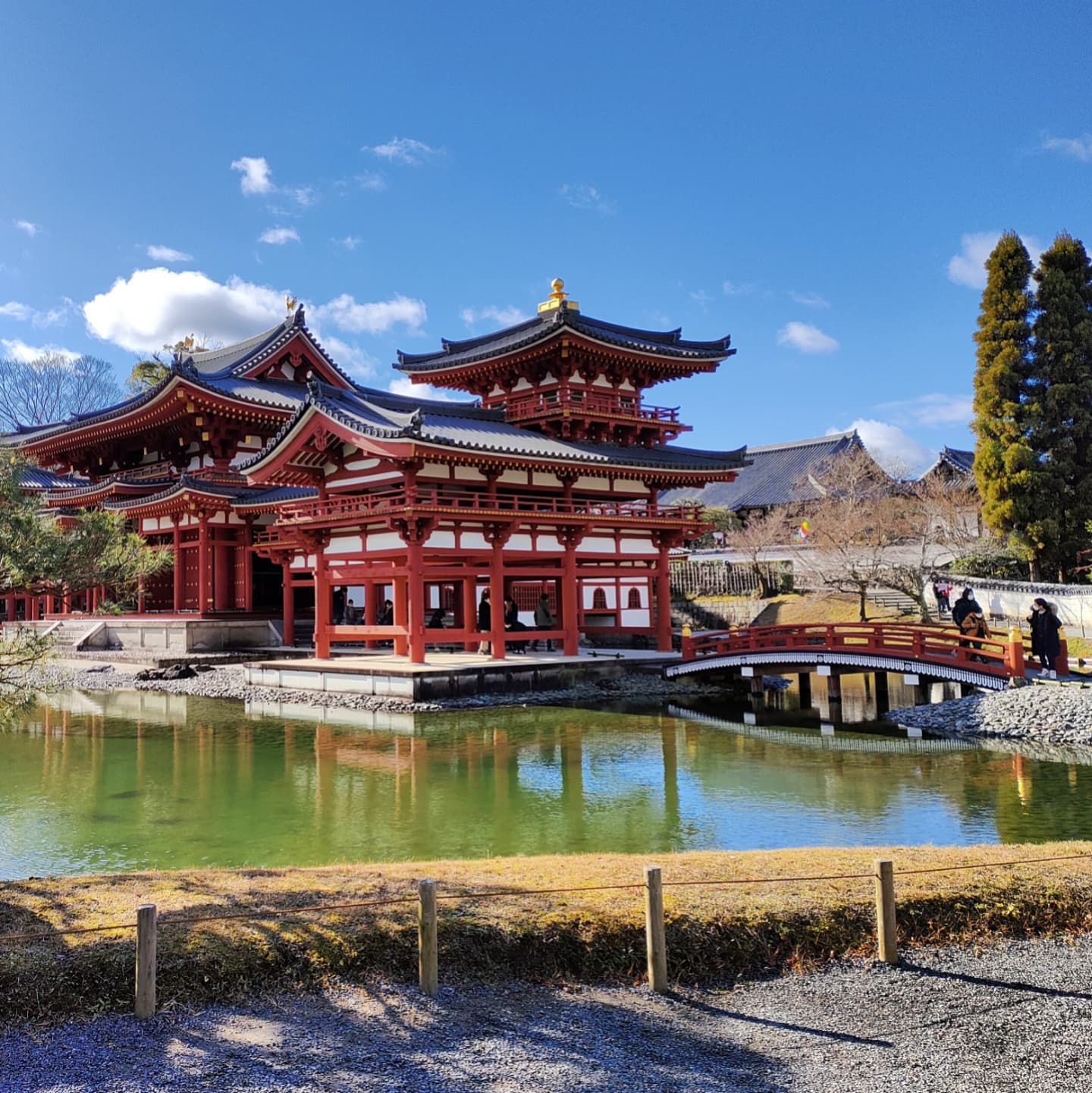 Byōdō-in temple in Uji is a World Heritage Site and is near Kyoto