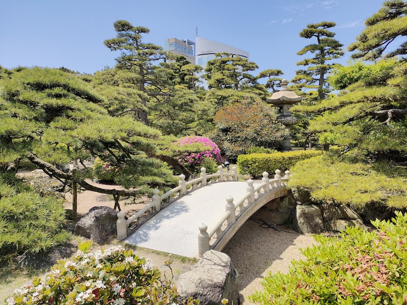 Dry Garden in Takamatsu Castle Garden