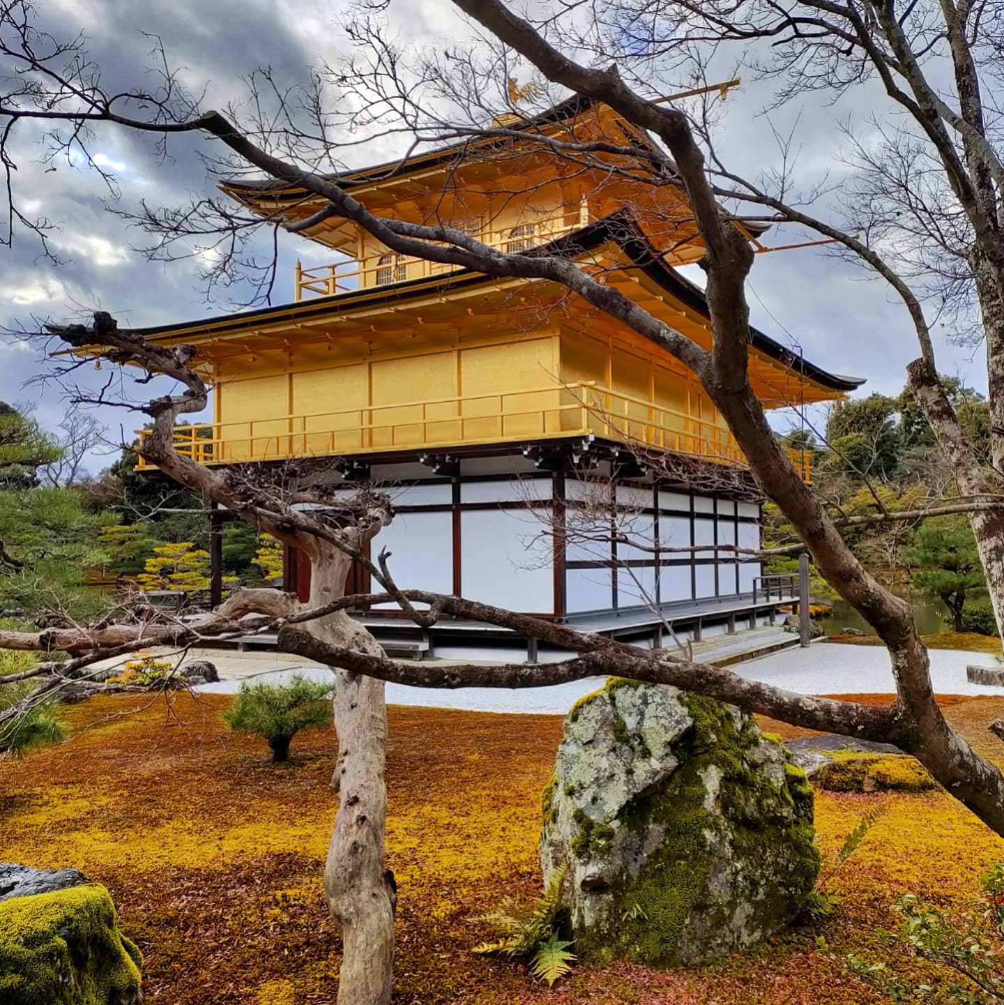 The Kinkaku-ji temple (known as the Golden Pavilion) is one of the most beautiful and is also a World Heritage Site
