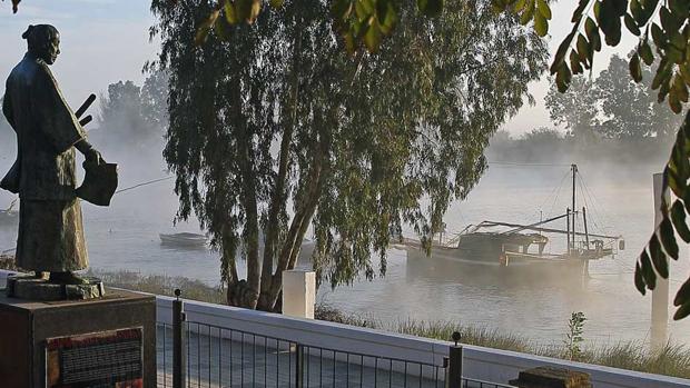 Paseo Carlos de Mesa de Coria del Río junto al río Guadalquivir - ABC