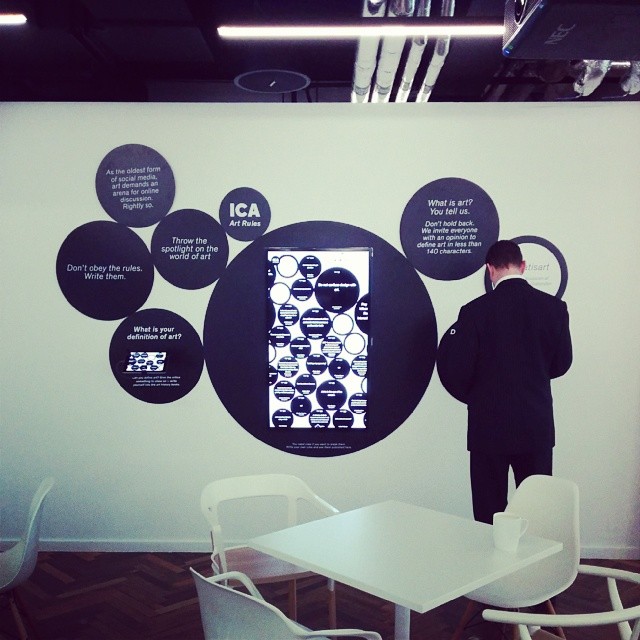 Installation of the project on a wall in SapientNitro's office