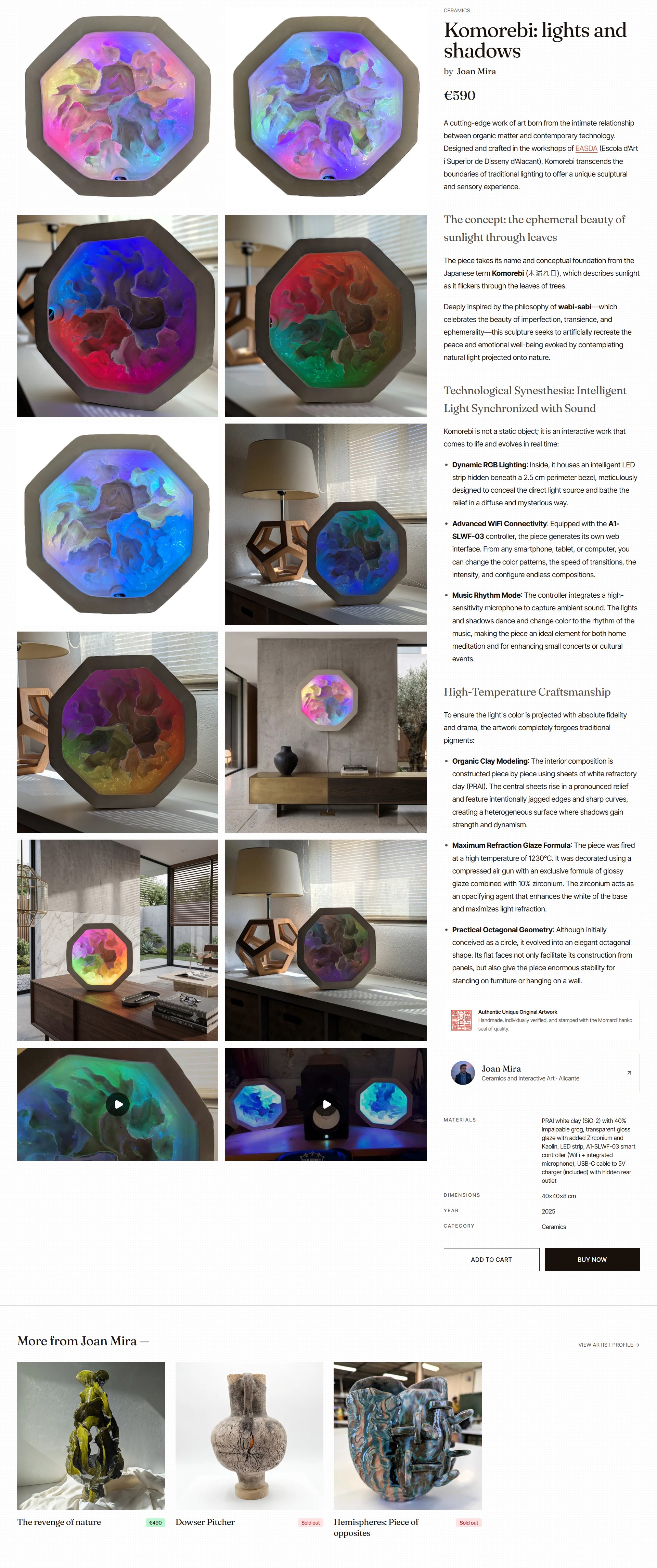 Artwork page