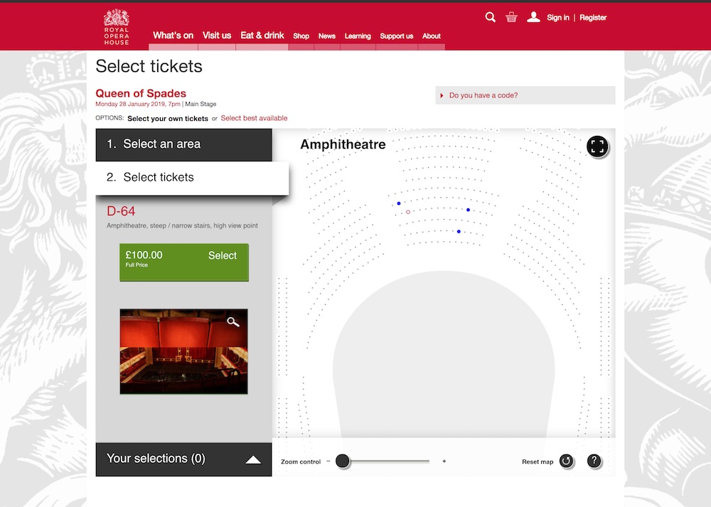 Seat selection